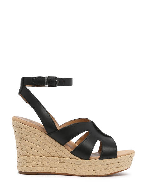 Platform Sandals Careena In Leather Ugg Black women 1128251