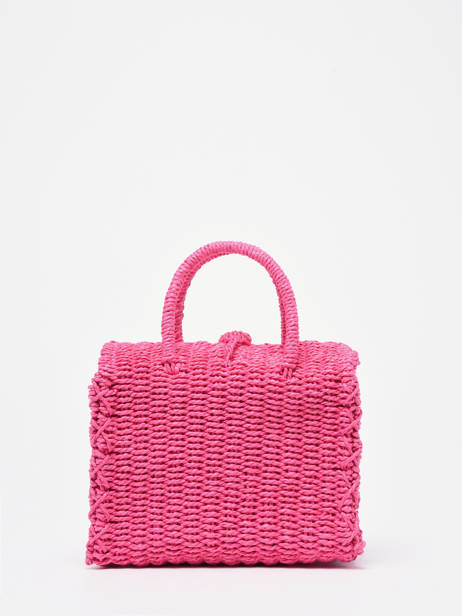 Satchel Beach Straw Miniprix Pink beach 925 other view 4