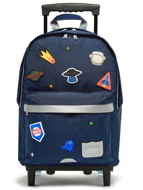 2-compartment  Wheeled Schoolbag Tann's Blue les fantaisies g 73187