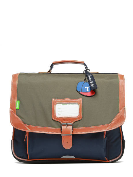 2-compartment  Satchel Tann's Green les fantaisies g 38127