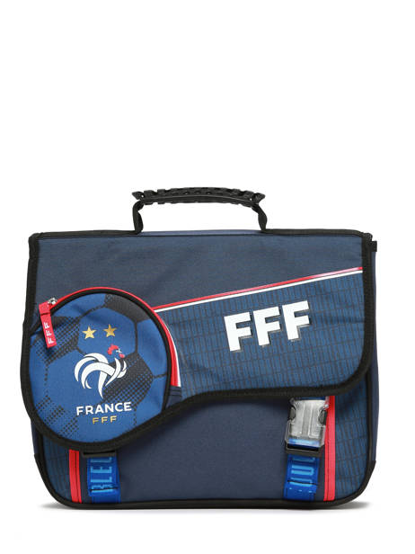 2-compartment Satchel Federat. france football Blue fff 23CX203C