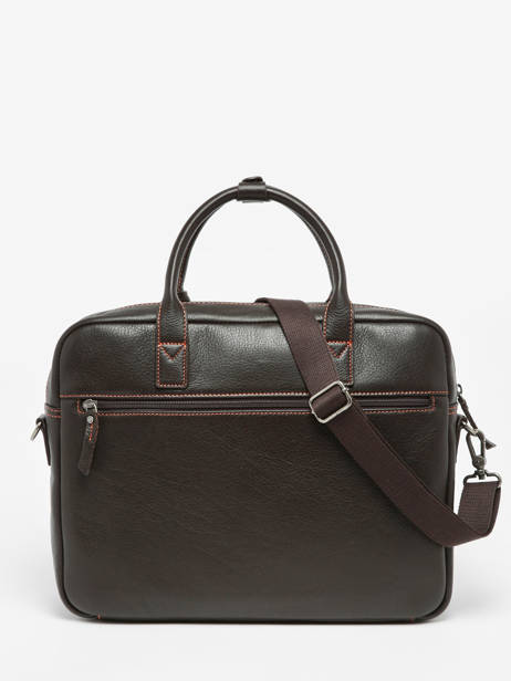 2-compartment Business Bag Foulonné Leather Etrier Brown foulonne EFOU8152 other view 4