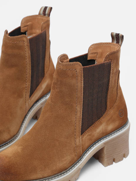 Heeled Chelsea Boots In Leather Tamaris Brown women 41 other view 2